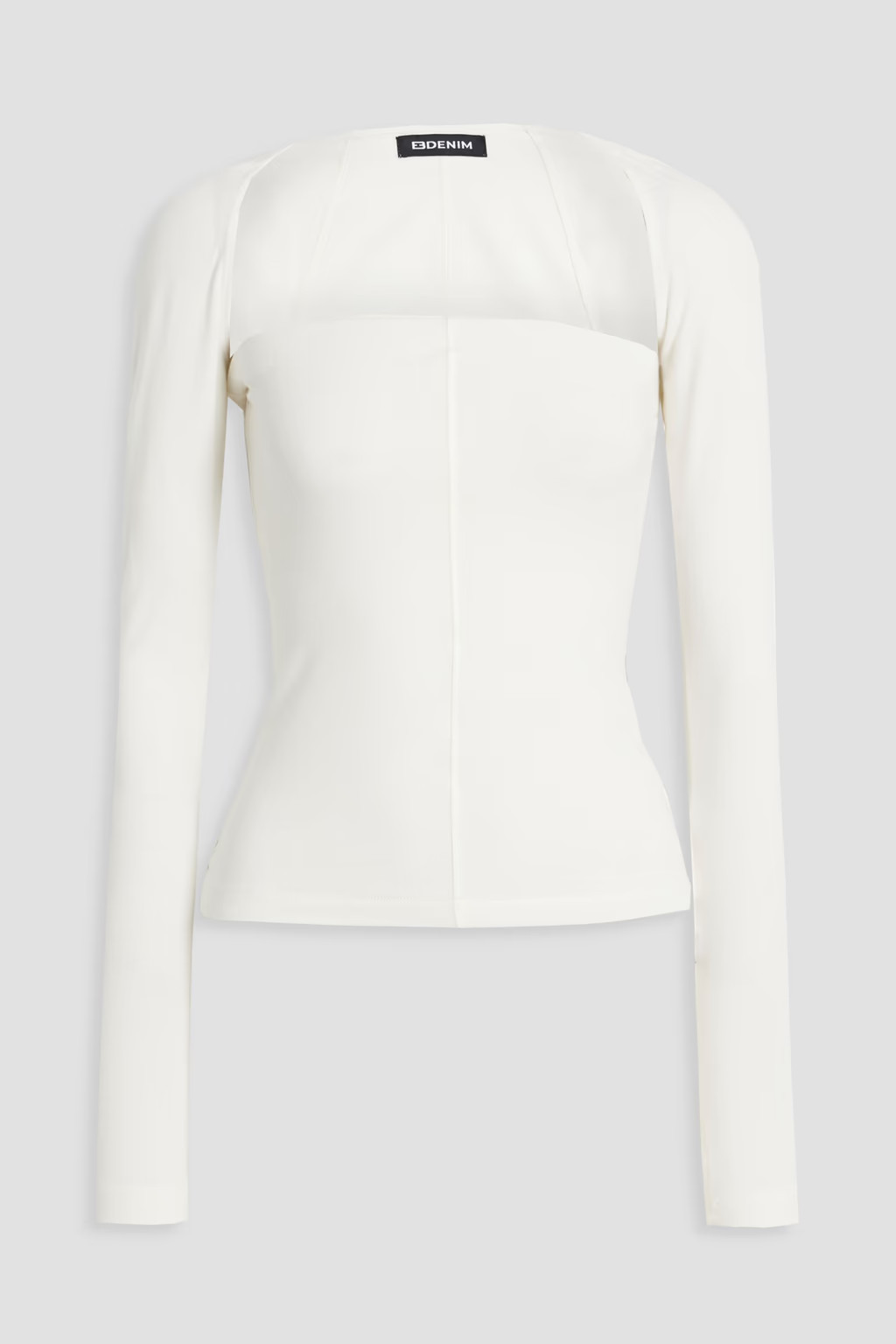 Convertible stretch cotton and modal-blend jersey top | The Outnet (US and CA)