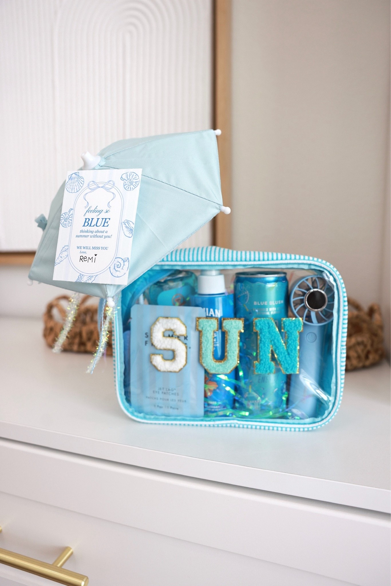 “feeling so blue thinking about a summer without you” 🌊 blue themed teacher gift idea! 

Seasonal gift inspo inspiration kids family teacher gift ideas school end of the year blue teal Amazon

#LTKmomlife #LTKSeasonal #LTKKids