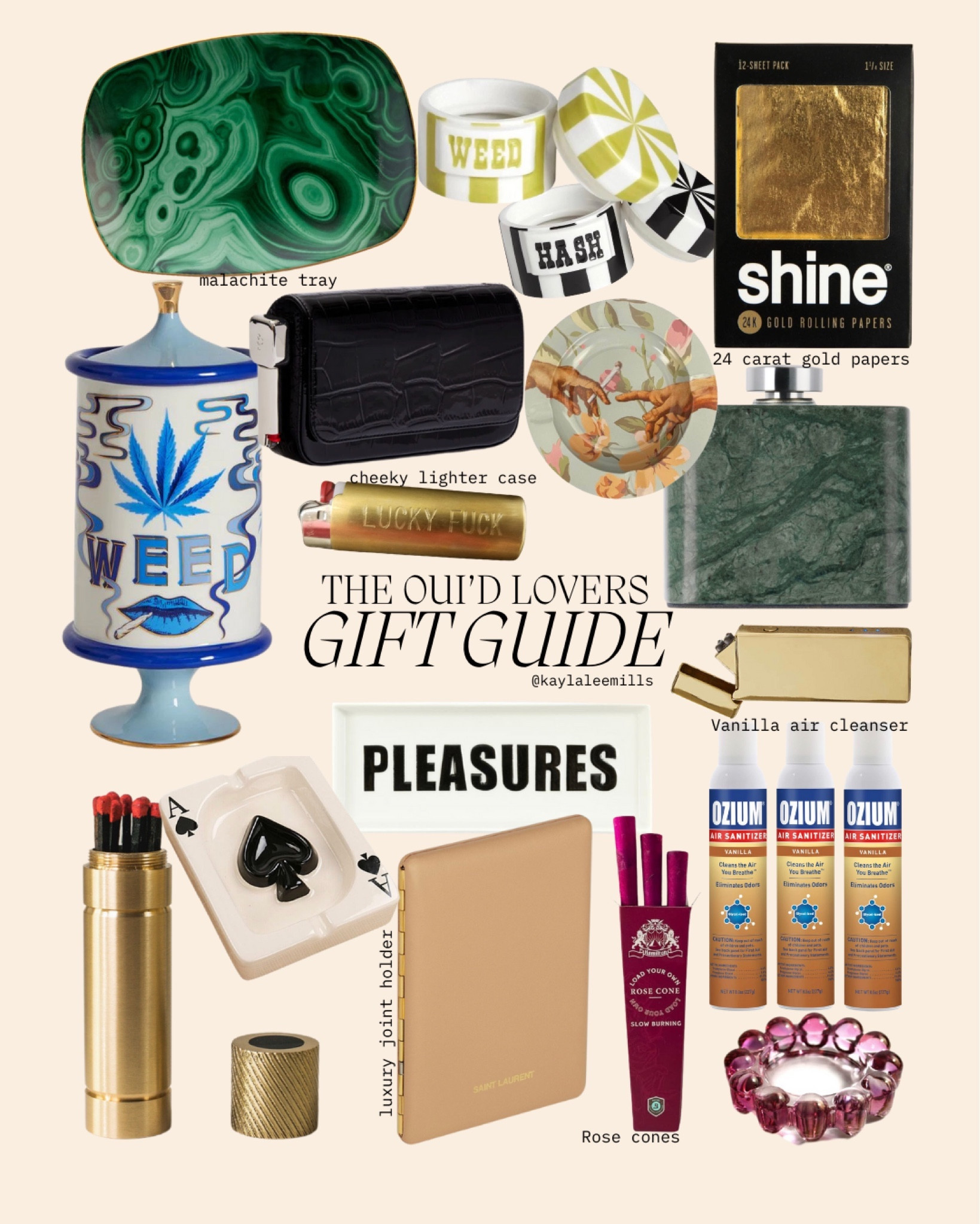 oui’d lovers gift guide 🍃✨ 
finds from $8 and up - decor, practical finds, elevated tools, a handbag with a lighter attachment and one of a kind finds from Etsy #puffpuff #giftguide 

#LTKGiftGuide #LTKfindsunder50 #LTKHoliday