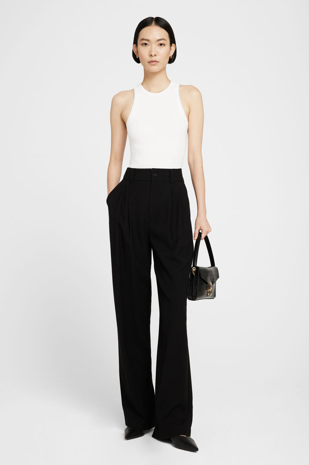 ANINE BING Eva Tank in White | Anine Bing