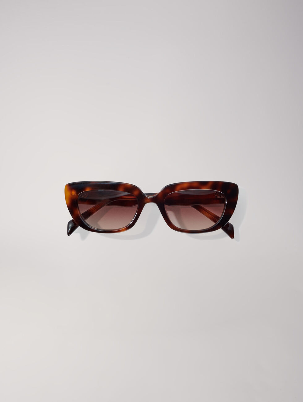 Slim acetate cat-eye glasses | Maje EU