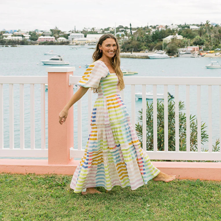 Colorful Stripe Tula Dress | Sunshine Tienda