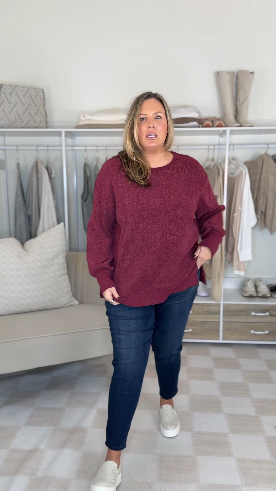 Burgundy top - size up, I’m in 3X, comes in tons of colors! Jeans I’m wearing a size 20, they run true!

Amazon prime deals, fashion style, size 20, amazon fashion, fall fashion, affordable fashion, everyday outfit idea

#LTKPlusSize #LTKFindsUnder50 #LTKSaleAlert