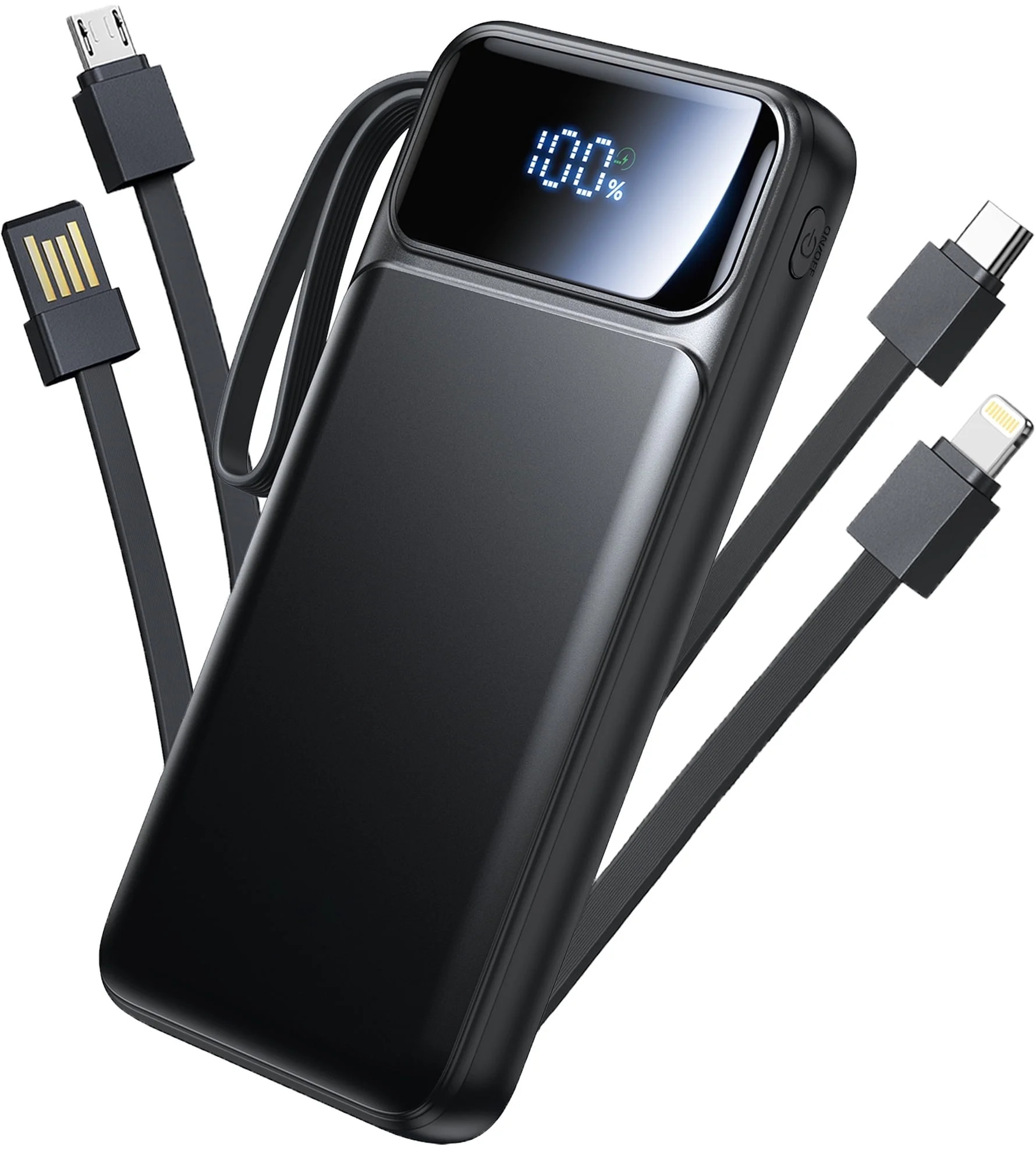 Aioneus Portable Charger, 10000mAh Power Bank with Built in Cable (22.5W Output + 18W Input) Fast... | Walmart (US)