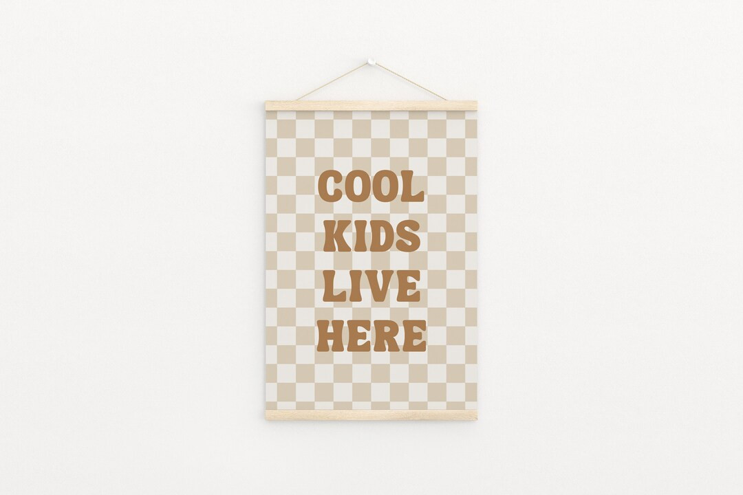 Cool Kids Live Here Downloadable Print, Nursery Decor, Kids Room, Kids Wall Art, Boho Wall Art, R... | Etsy (US)