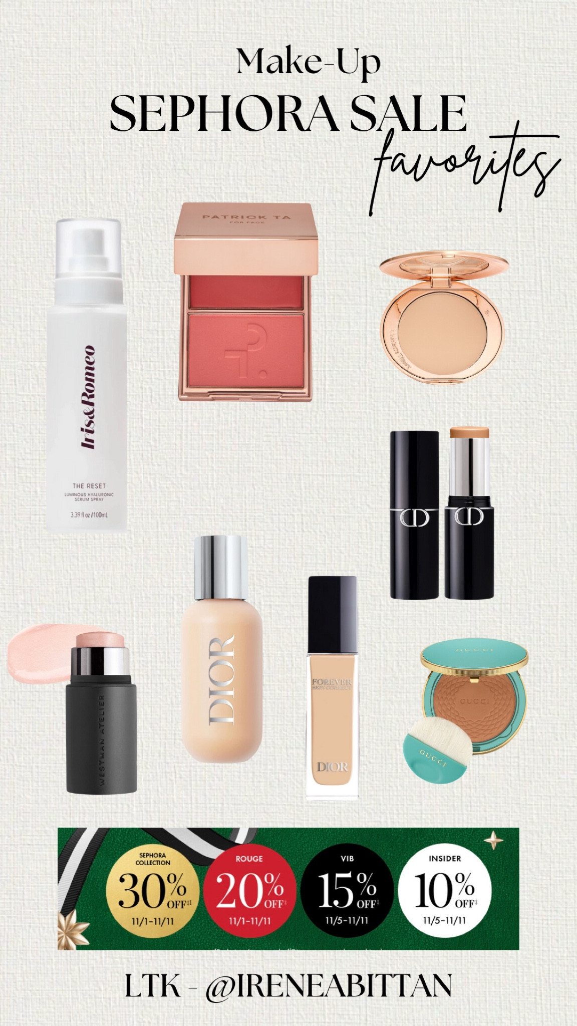 SEPHORA SALE✨💄

- Rouge: 20% off from 11/1 - 11/11
- VIB: 15% off from 11/5 - 11/11
- Insiders: 10% off from 11/5 - 11/11

#LTKSaleAlert #LTKStyleTip #LTKBeauty