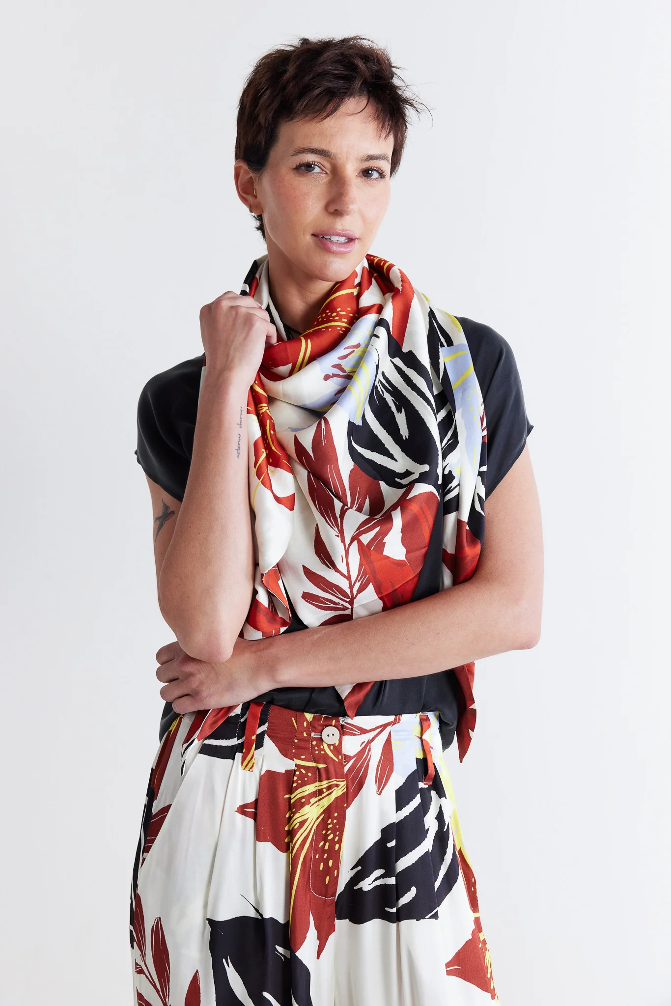 The Floral Scarf Top | Ruti