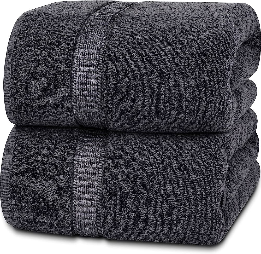 Utopia Towels - Luxurious Jumbo Bath Sheet 2 Piece - 600 GSM 100% Ring Spun Cotton Highly Absorbe... | Amazon (US)