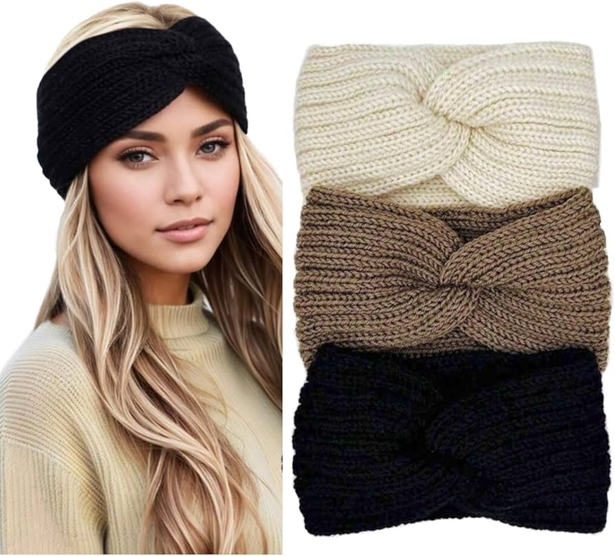 Diademas de invierno para mujer, calentadores de oídos, diademas cálidas para mujer, accesorios... | Amazon (US)