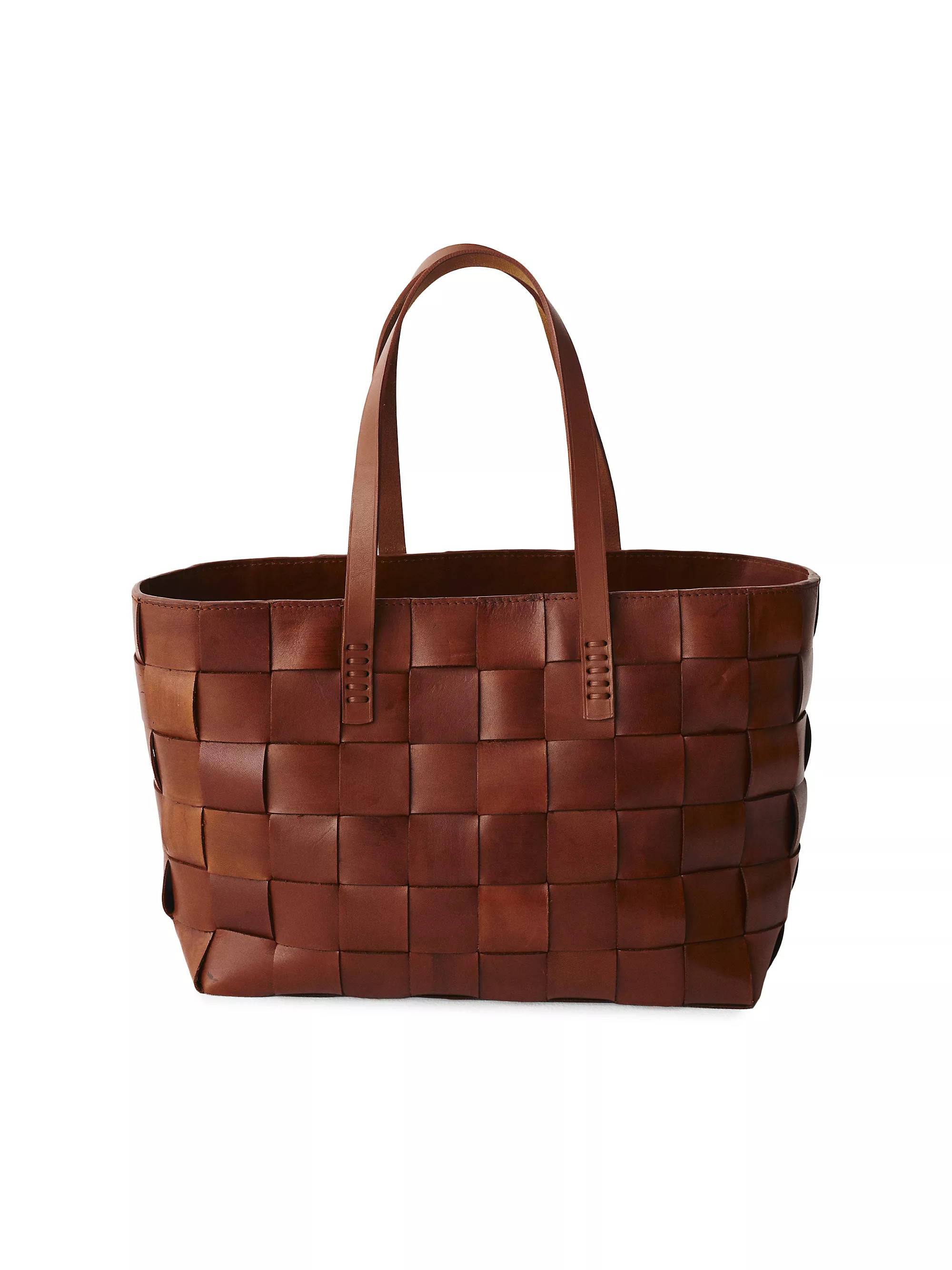 Woven Leather Tote Bag | Saks Fifth Avenue