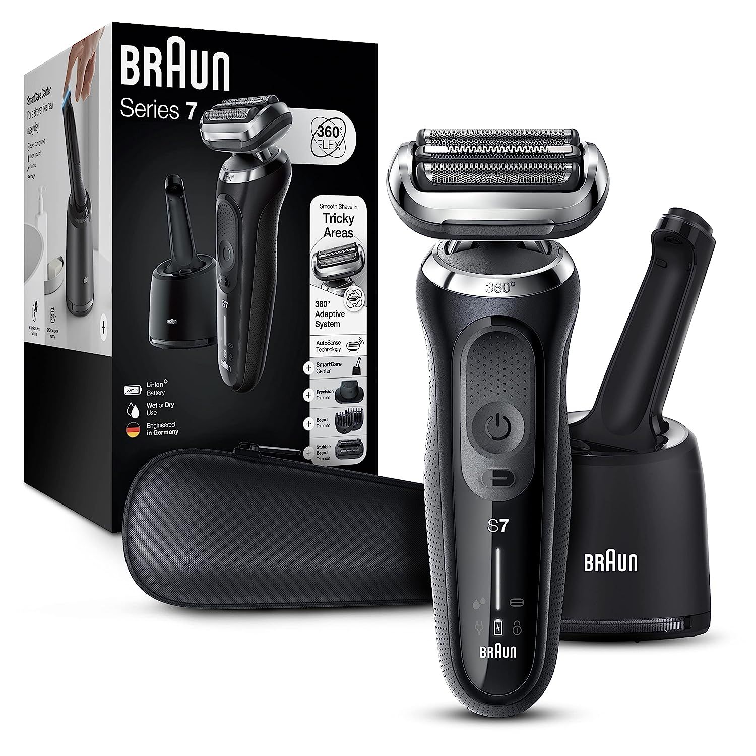 Amazon.com: Braun Electric Razor for Men, Series 7 7085cc 360 Flex Head Electric Shaver with Bear... | Amazon (US)