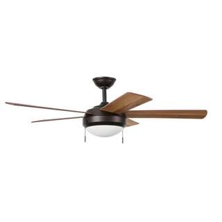 Hampton Bay Claret 52 in. Indoor Oil Rubbed Bronze Ceiling Fan with Light Kit SW20006 ORB - The H... | The Home Depot
