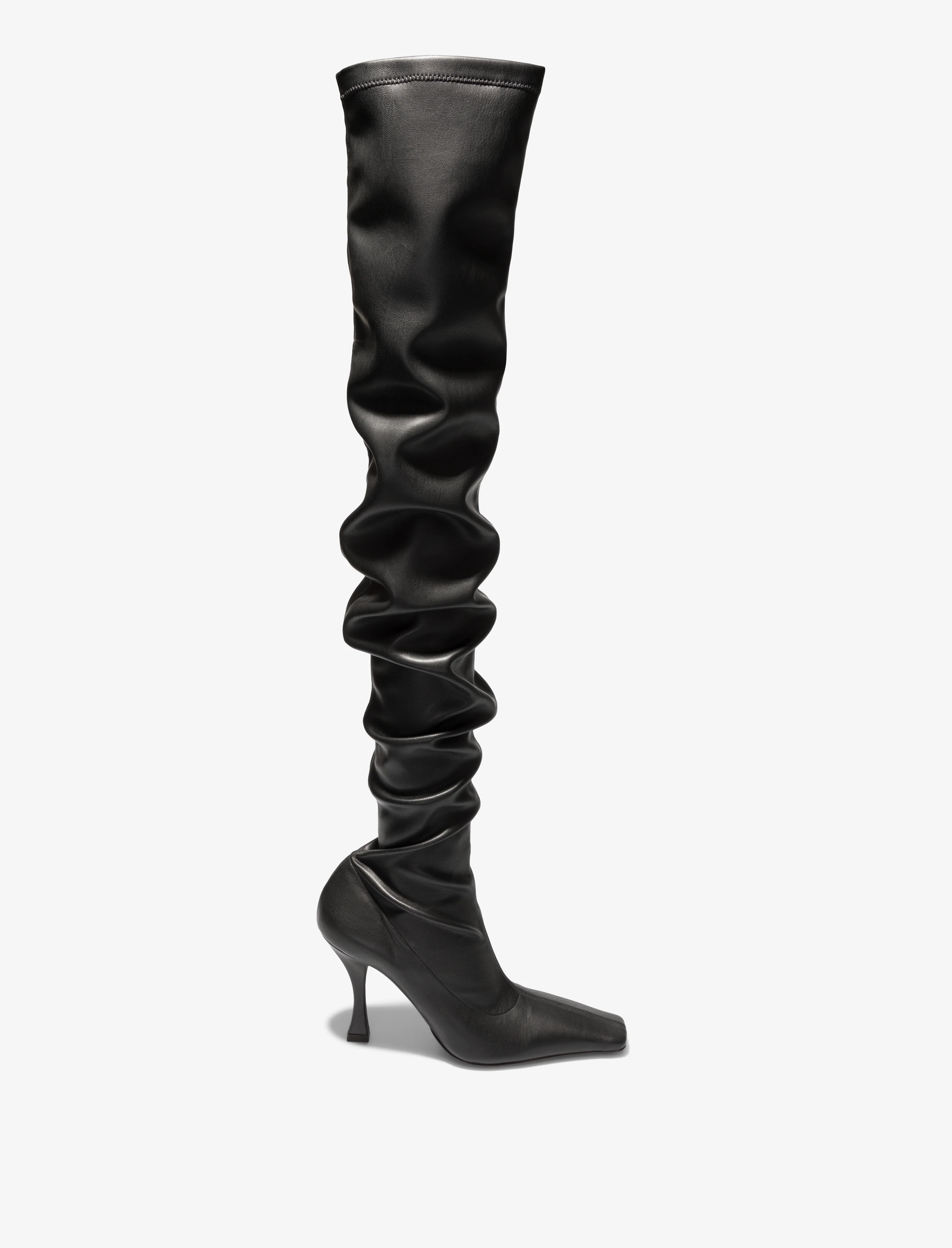 Proenza Schouler Trap Over The Knee Boots - 90mm - Black | Proenza Schouler Official Site | Proenza Schouler LLC