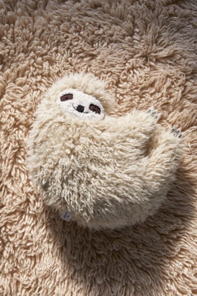 Furry Sloth Pillow - Beige at Urban Outfitters | Urban Outfitters (US and RoW)