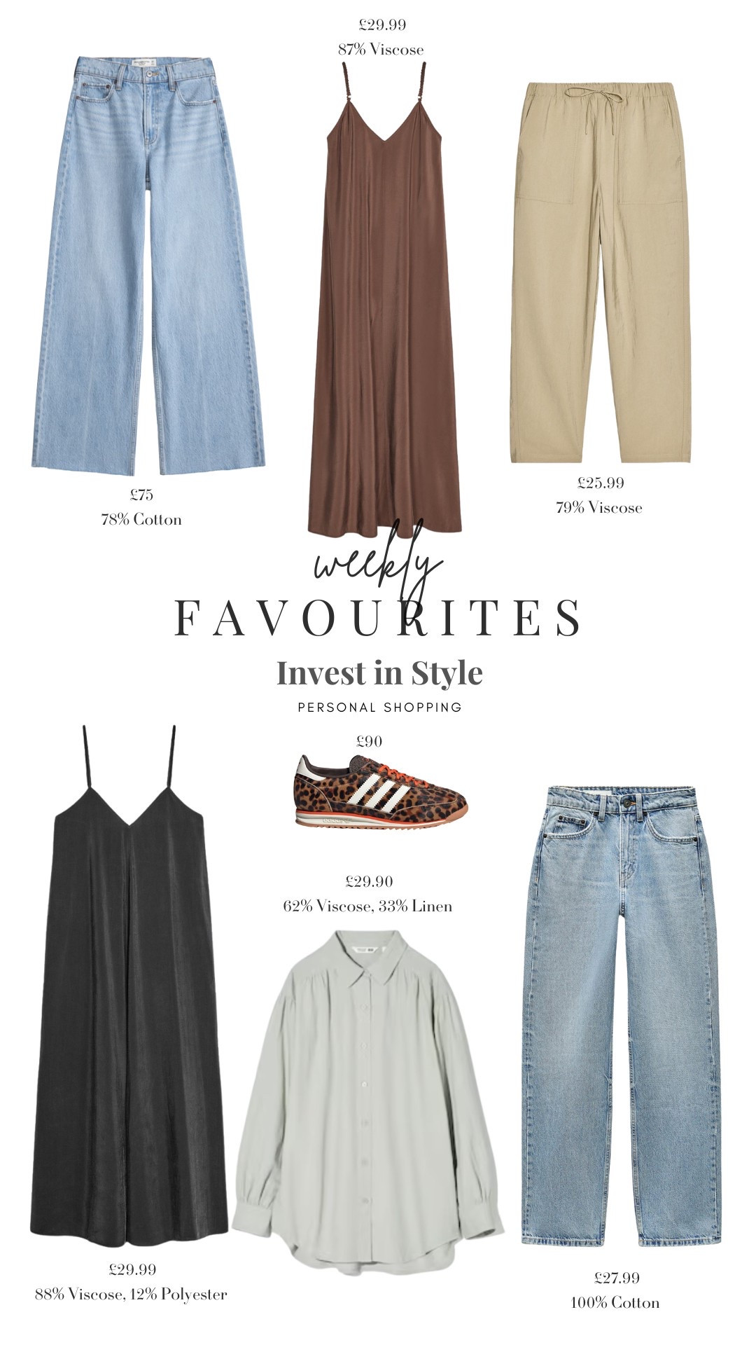 Top Picks that you have been loving this week! 💗

Weekly Favourites, Jeans, Wardrobe Staples, Spring Style, Uniqlo, Brown Maxi Dress, LTK2025, Long Strappy Dress, Leopard Print Adidas Shoes, Drawstring Trousers, Linen Blend Shirt

#LTKuk #LTKsummer #LTKspring