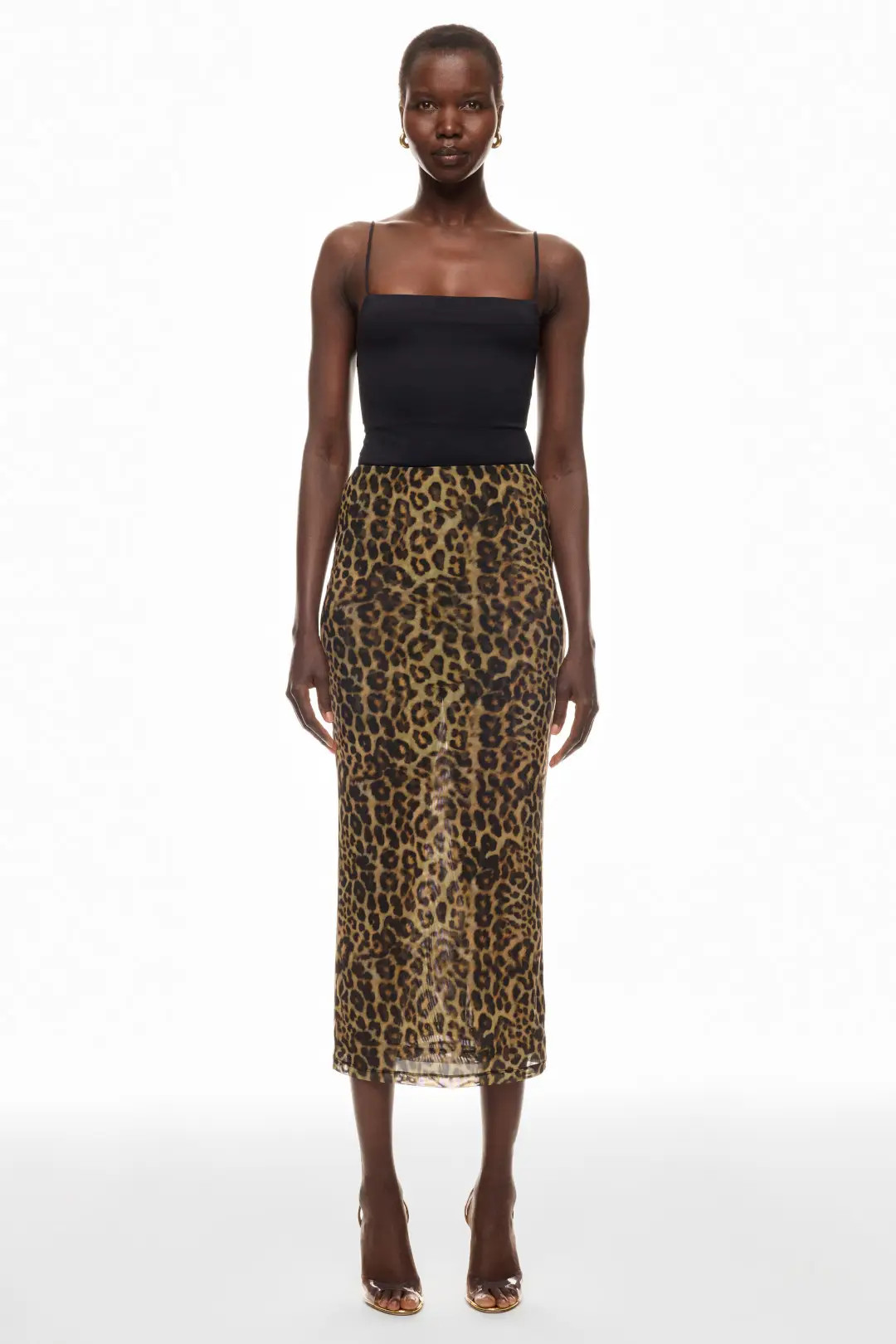 Leopard Print Mesh Skirt | Rent the Runway