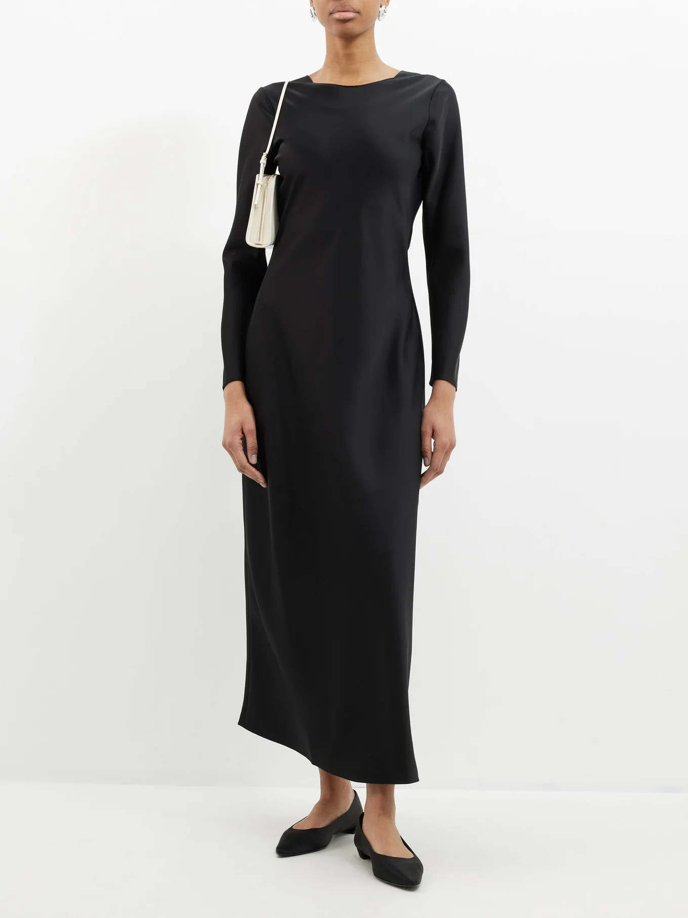 Barb open-back satin dress | LESET | Matches (US)