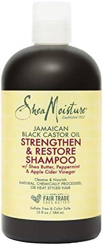 Sheamoisture Strengthen and Restore Shampoo for Damaged Hair 100% Pure Jamaican Black Castor Oil ... | Amazon (US)