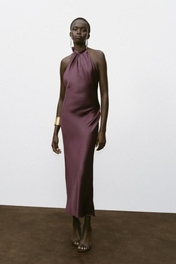 HALTER MIDI DRESS | Zara US