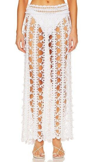 x REVOLVE Aden Maxi Skirt in White | Revolve Clothing (Global)
