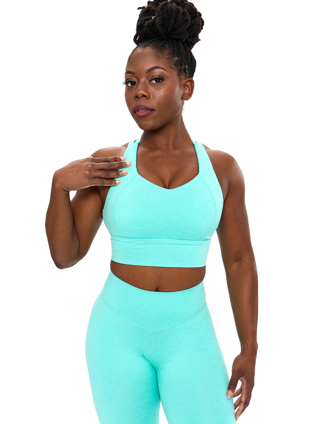 Twilight Dream Heather Sports Bra - Playa | Buffbunny