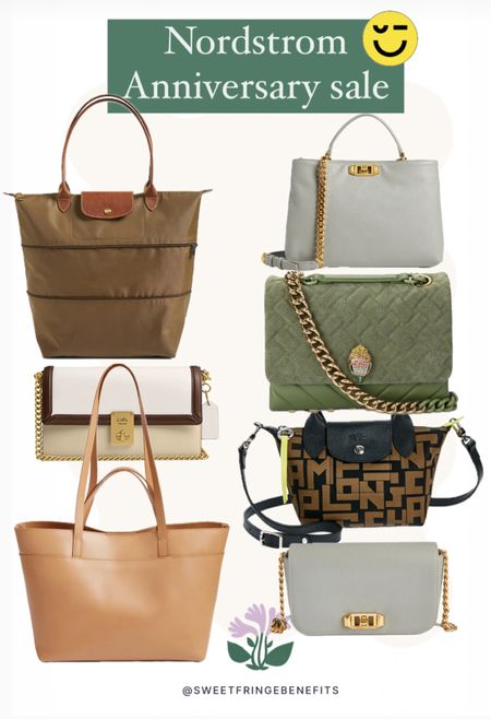 Buying a high quality bag is a great idea on the Nordstrom anniversary sale! 
Favorite, or tap the heart button, on items you are interested in shipping when the sale goes live  
Longchamp Kurt Geiger Madewell coach rebecca minkoff purses bags totes 

#LTKOver40 #LTKItBag #LTKxNSale