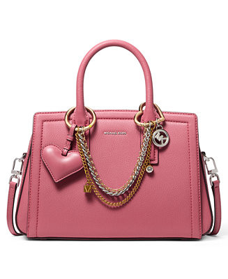 Laila Leather Small Satchel Handbag | Macy's