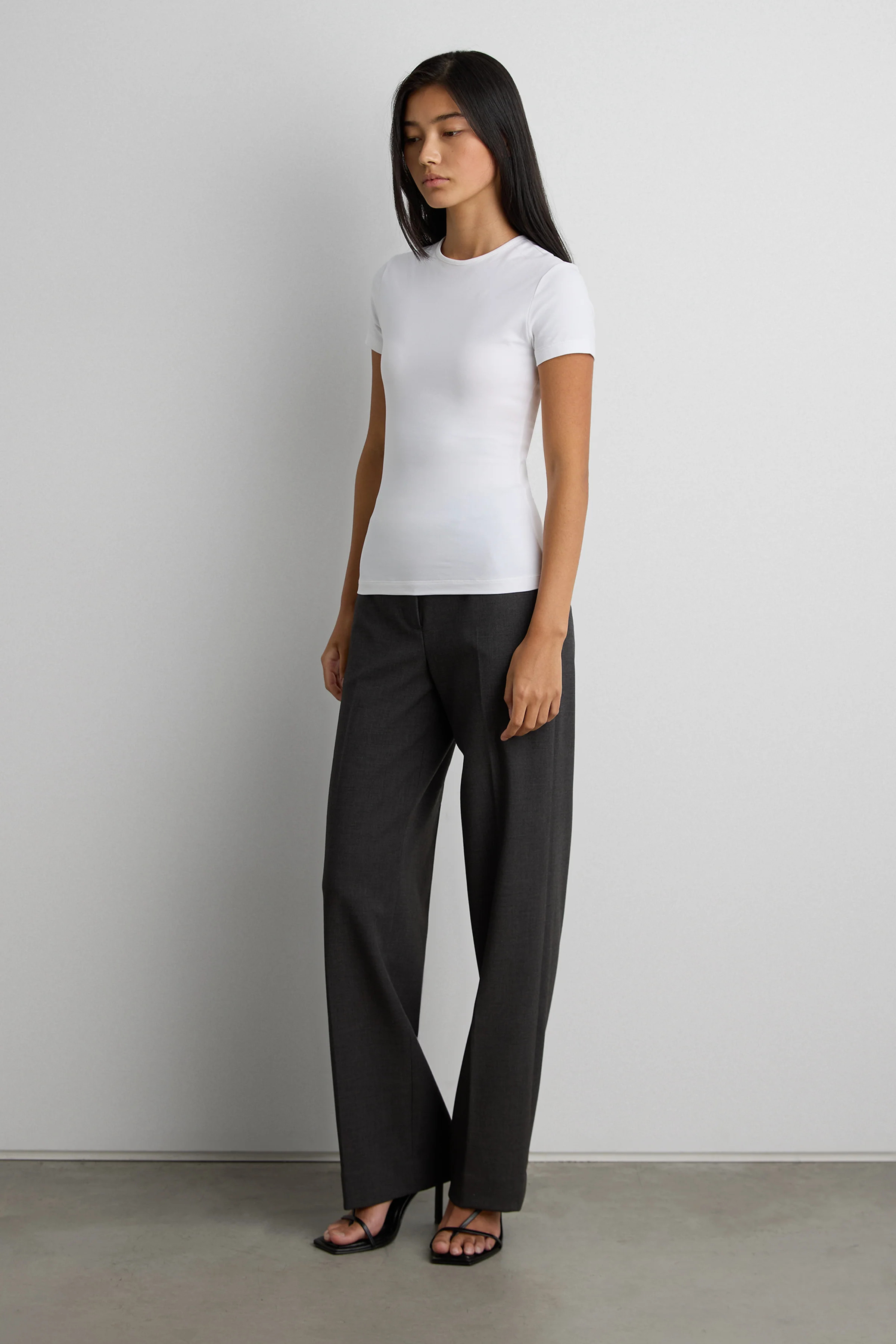 COTTON JERSEY SLIM FIT T-SHIRT | OAK + FORT