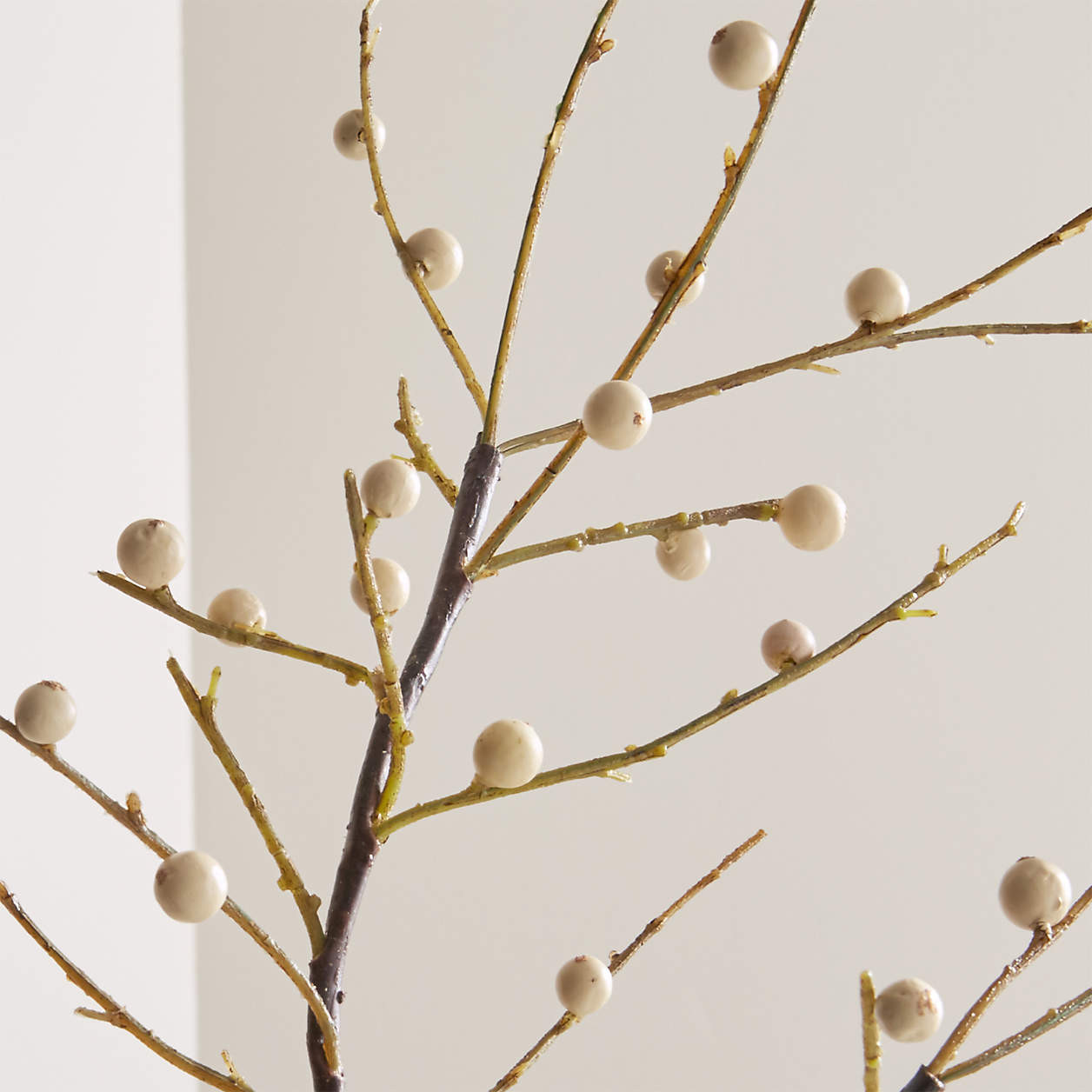 Faux Red Berry Stem 39" + Reviews | Crate & Barrel | Crate & Barrel