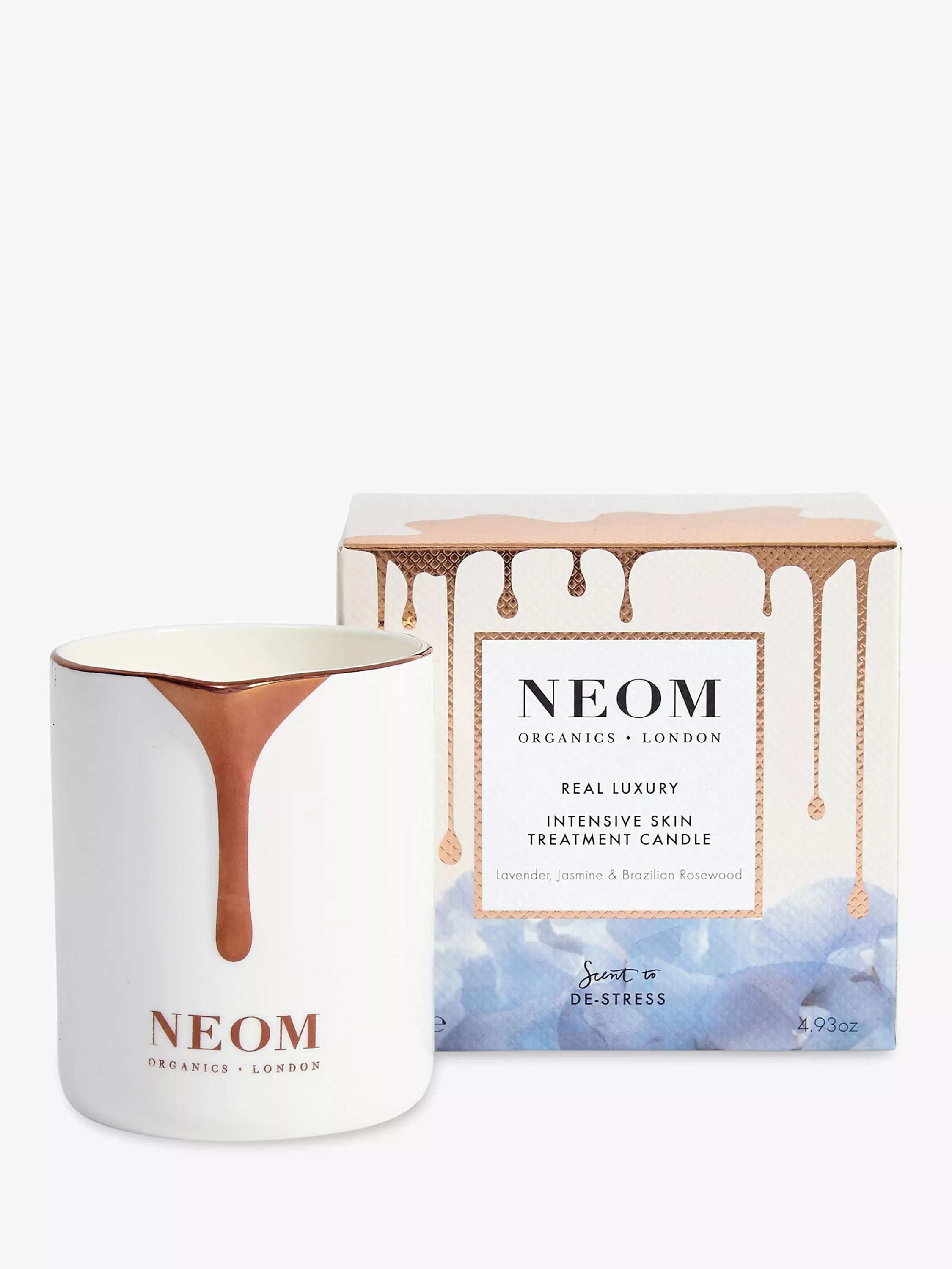 NEOM Wellbeing London Real Luxury Skin Treatment Scented Candle, 140g | John Lewis (UK)
