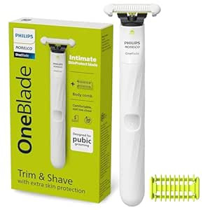 Philips Norelco OneBlade Unisex Intimate Pubic & Personal Body Groomer & Trimmer, QP1924/70 | Amazon (US)
