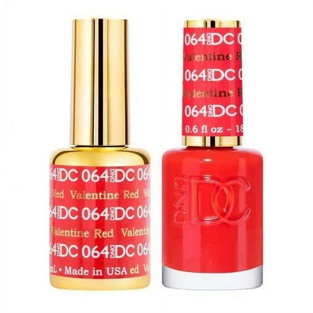 DND DC 064 Valentine Red Gel & Matching Polish Set - DND DC Gel & Lacquer | Walmart (US)