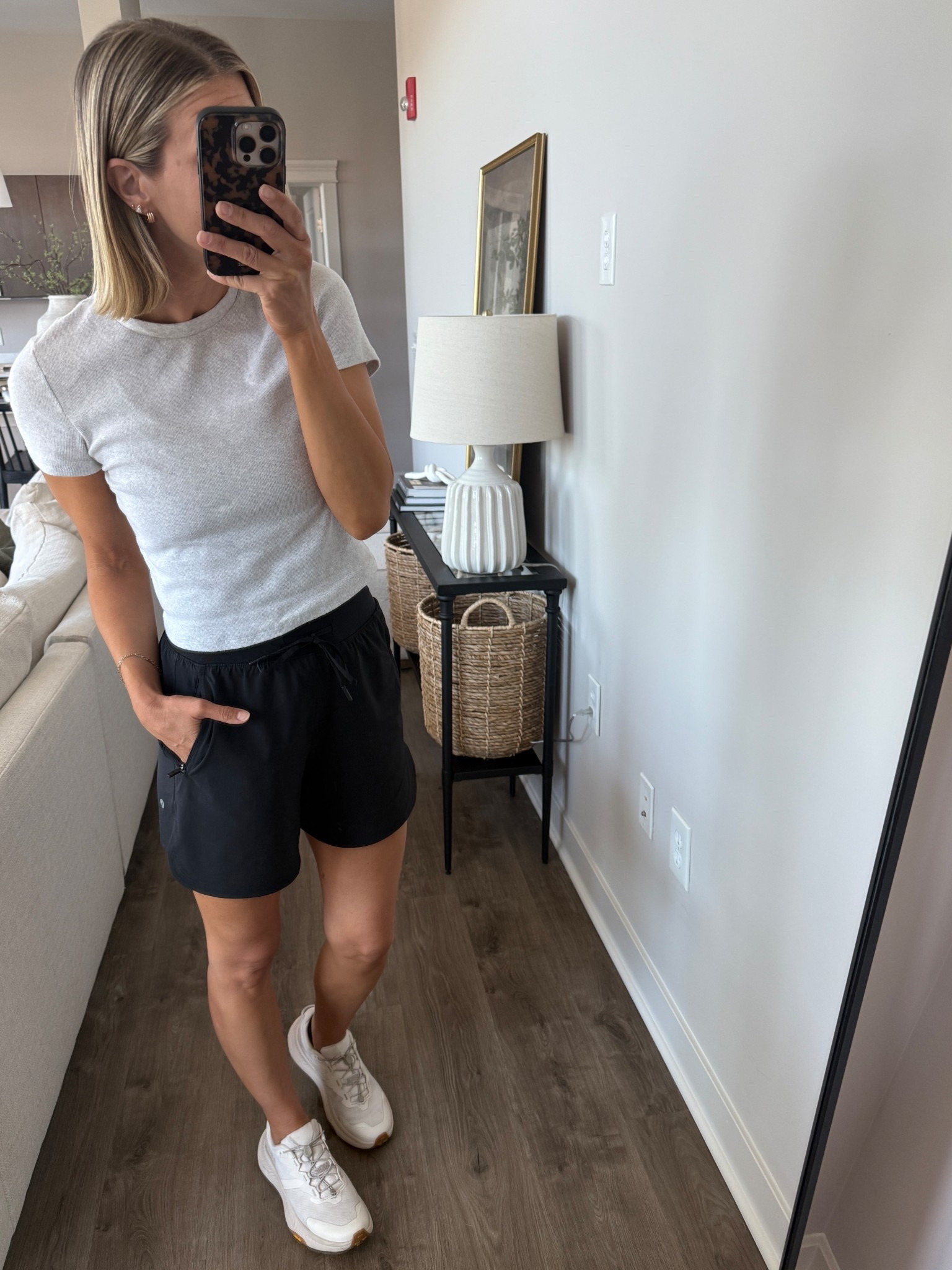 Wearing 4 shorts, 8 active tank, medium crop tee (sized up for more room), sneakers tts

#LTKFindsUnder100 #LTKOver40 #LTKActive