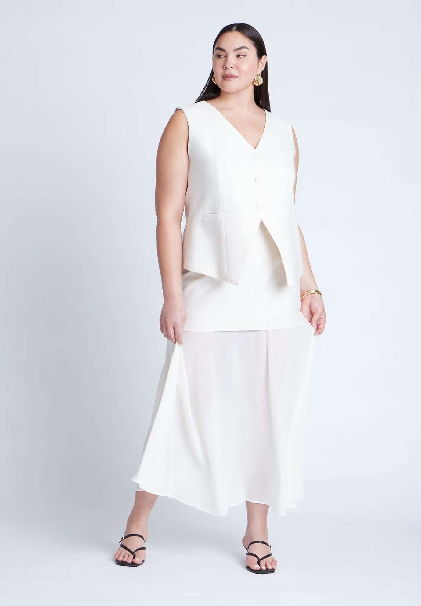 Mixed Media Skirt | Eloquii