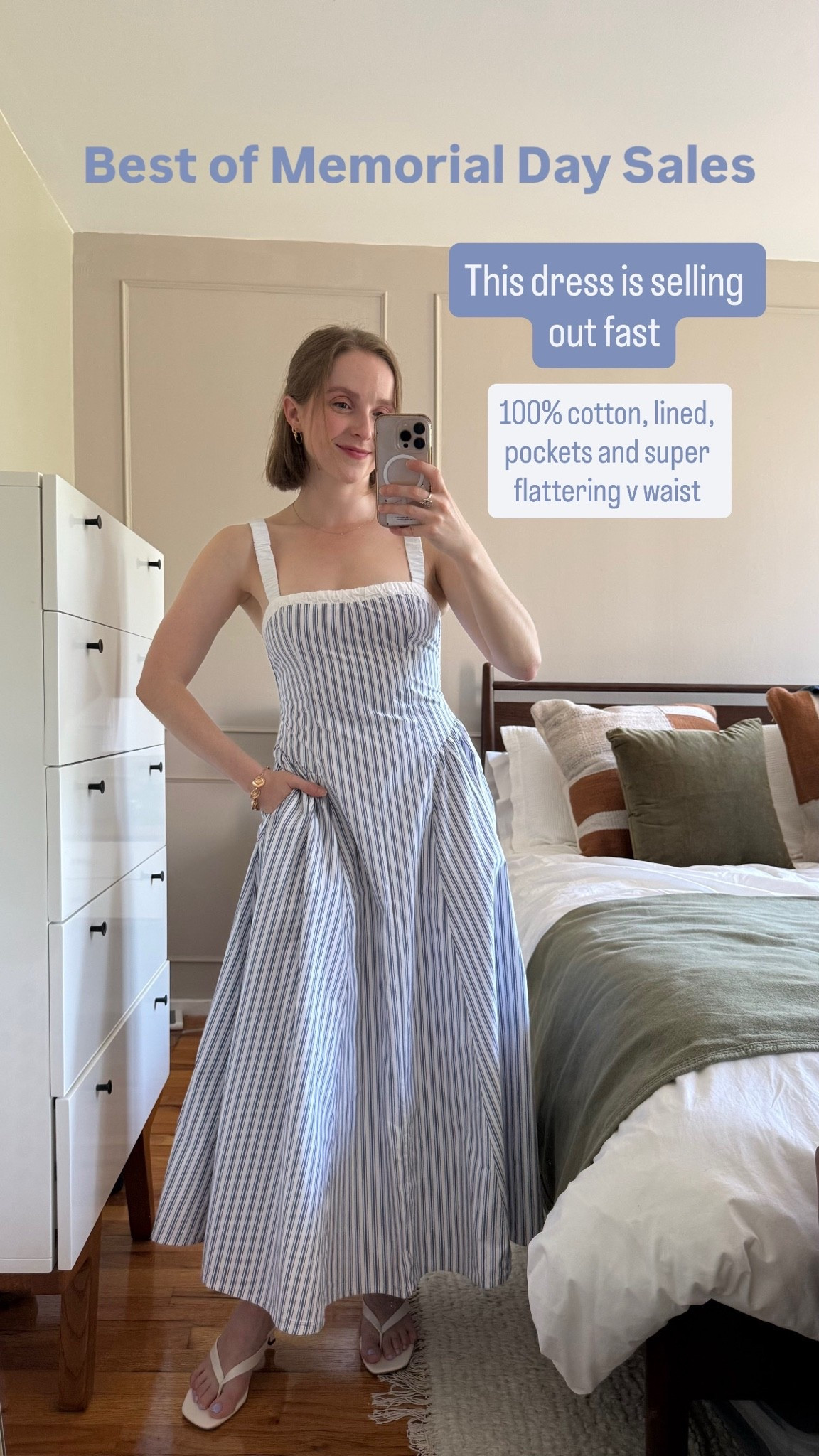 Abercrombie stackable sale 
The most gorgeous cotton dress, lined, with pockets and cinched in waist wearing xs petite AFSUMMER for extra 15% off

#LTKootd #LTKPetite #LTKSaleAlert
