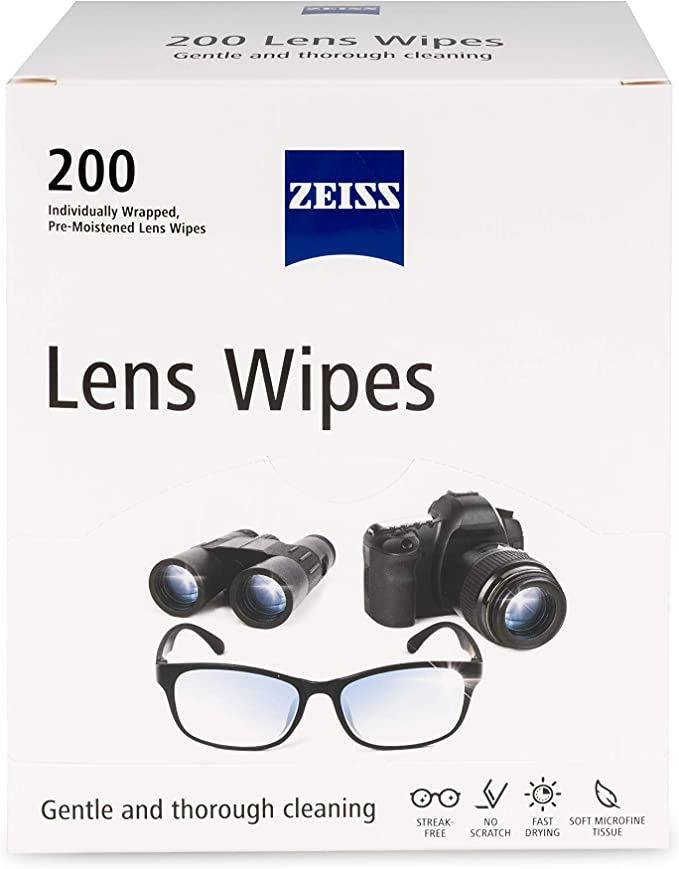 ZEISS Pre-Moistened Lens Cleaning Wipes, 200 Count | Amazon (US)