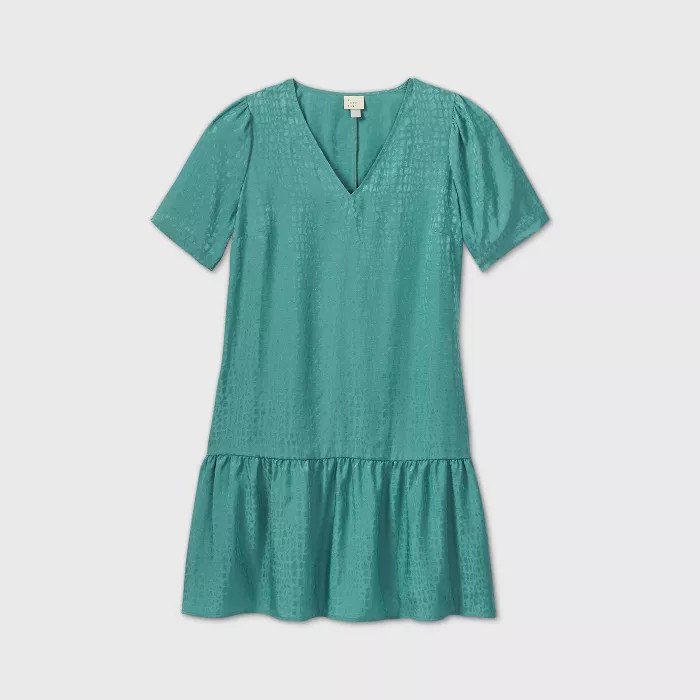 Women's Short Sleeve Ruffle Hem Dress - A New Day™ | Target