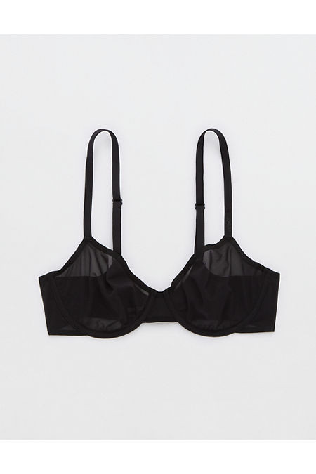 SMOOTHEZ Mesh Unlined Bra Women's True Black 36DDD | American Eagle Outfitters (US & CA)