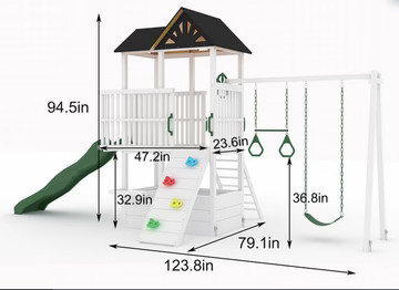 Craftsman - Modern Backyard Outdoor Swing Set | Avenlur