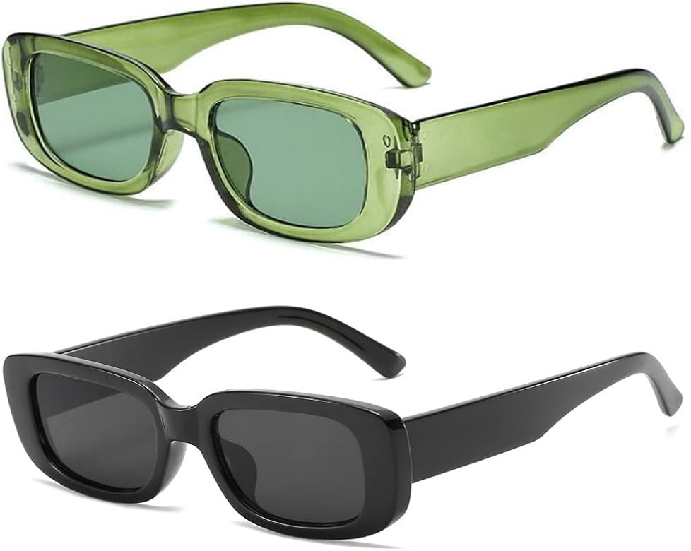 Dollger Rectangle Sunglasses for Women Men Trendy Retro Fashion Sunglasses UV 400 Protection Squa... | Amazon (US)