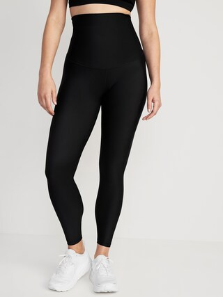 Maternity Full Panel PowerSoft 7/8 Leggings | Old Navy (US)