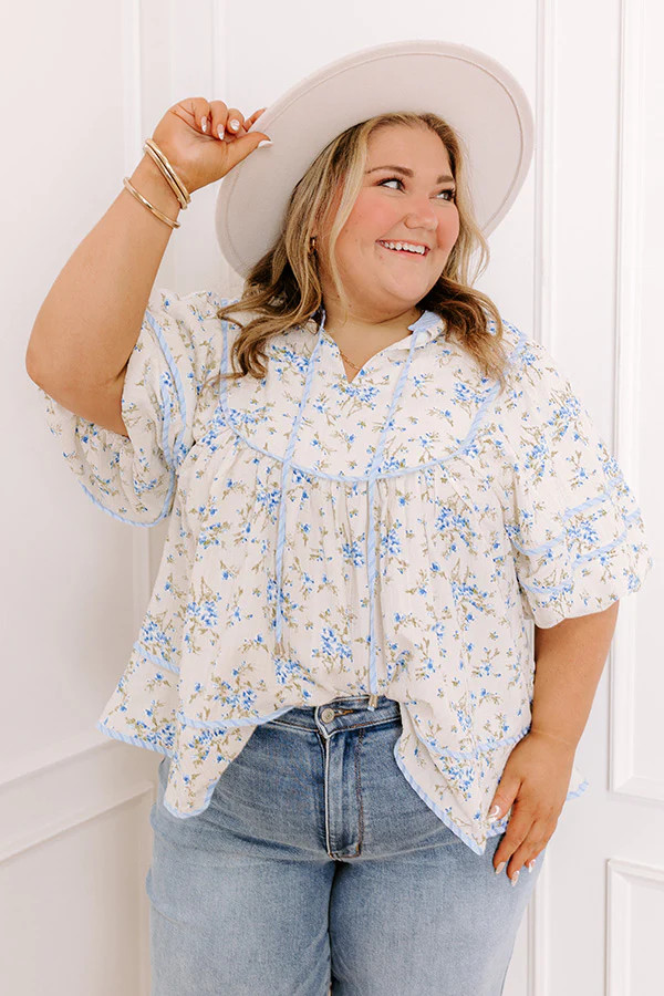 Tea House Social Floral Top Curves | Impressions Online Boutique