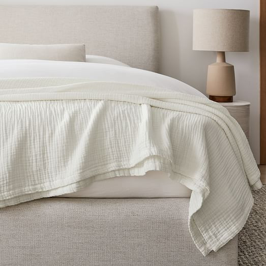 Dreamy Gauze Cotton Blanket | West Elm (US)