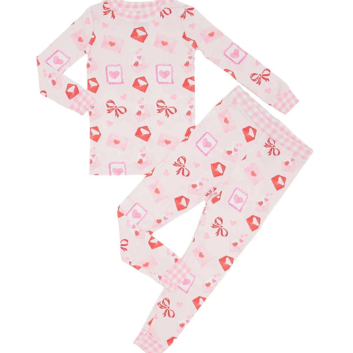 Love Letters Two Piece Bamboo Pajama Set | Sweet Tupelo Clothing