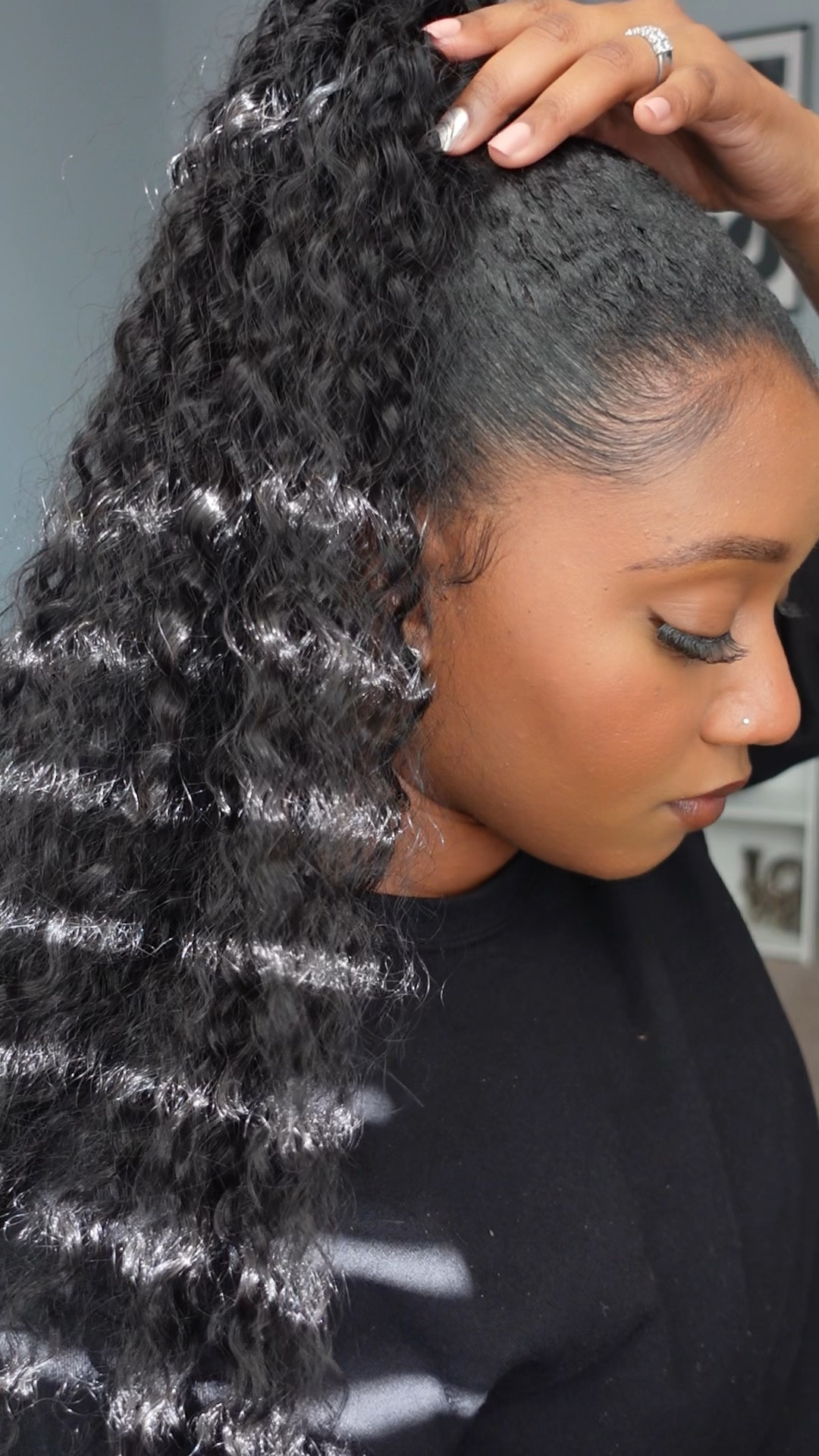 This deep wave ponytail hair extension has been such a lifesaver on a bad hair day or when I want something a little bit more extra! It matches natural hair texture perfectly and is so easy to apply, literally a 5 minute hairstyle! 😍

#LTKMostLoved #LTKWatchNow #LTKBeauty