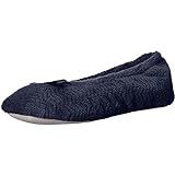 isotoner womens Chevron Microterry Ballerina House Slipper With Moisture Wicking and Suede Sole for  | Amazon (US)