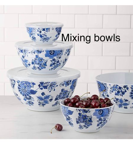 Mixing bowls with lids, blue & white home decor, kitchen accessories, kitchen gadgets 

#LTKunder100 #LTKhome #LTKunder50