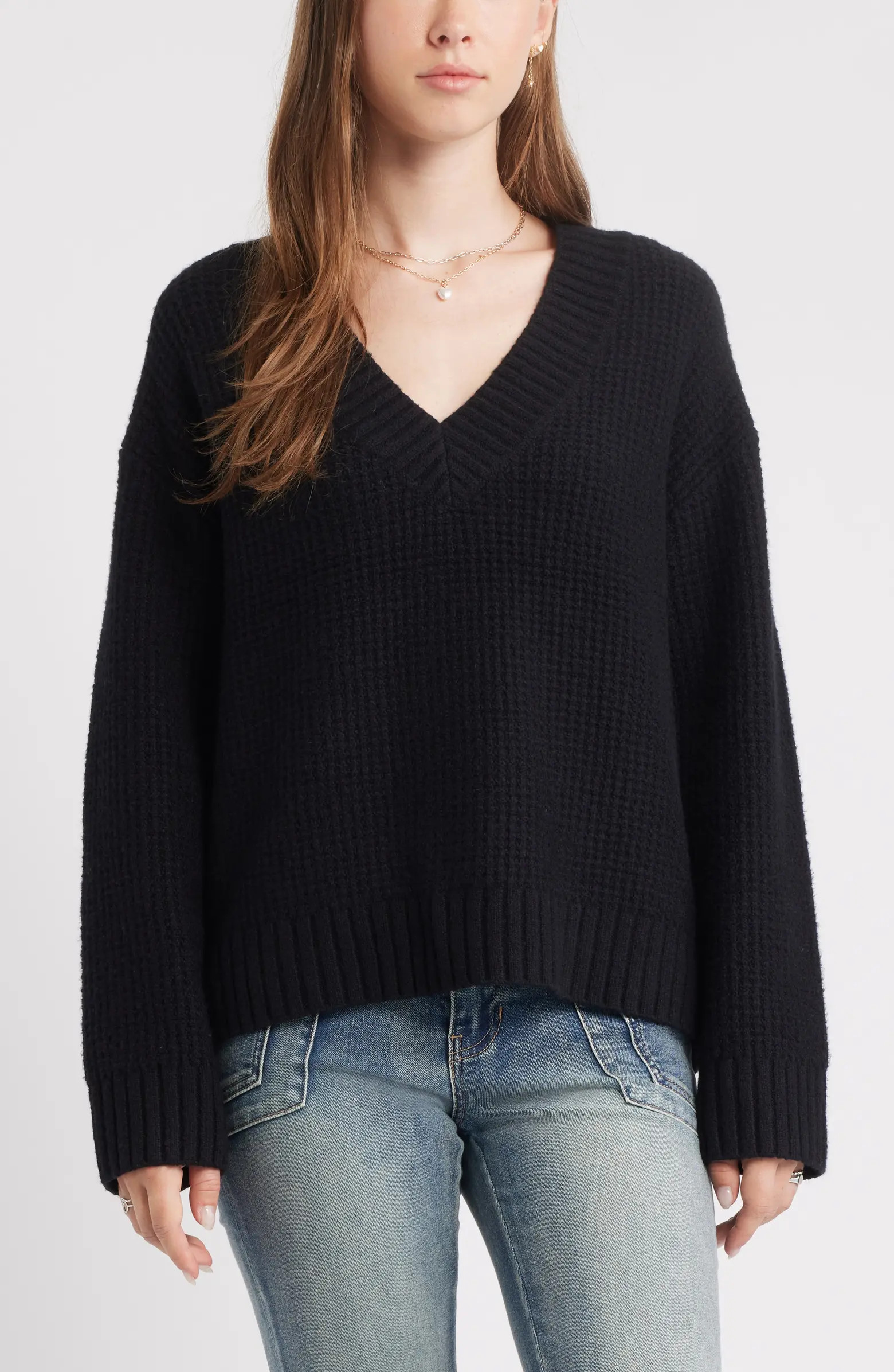 V-Neck Thermal Sweater | Nordstrom