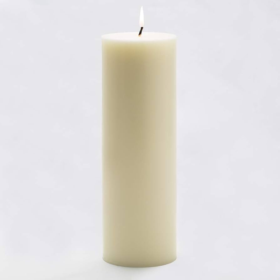 Richland 4" Pillar Candles Light Ivory 4" x 12" | Amazon (US)