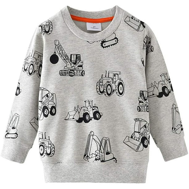 Little Hand Toddler Boys 100% Cotton Sweatshirt Pullover Tops Shirts 3t - Walmart.com | Walmart (US)